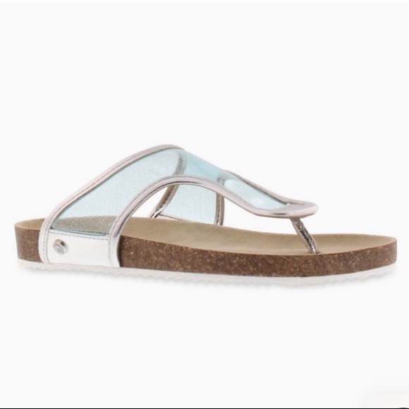 Circus Sam Edelman Brittney Rivia Girls glitter clear thong sandals Size 4 - Picture 3 of 15